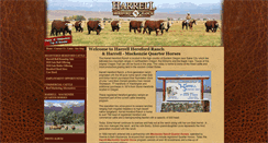 Desktop Screenshot of harrellherefordranch.com