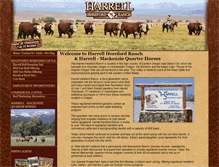 Tablet Screenshot of harrellherefordranch.com